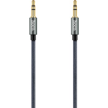 Cablu audio braided Hoco, jack 3.5mm, UPA11, Gri Cablu audio braided Hoco, jack 3.5mm, UPA11, Gri