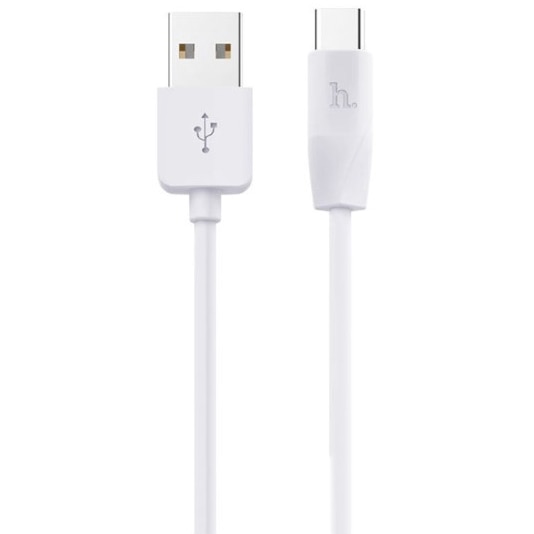 Cablu de date Hoco Type-C, silicon, X1 Rapid, 1m, 2.1A, Alb