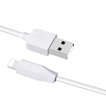 Cablu de date Hoco Lightning, silicon, X1 Rapid, 2m, 2.1A, Alb Cablu de date Hoco Lightning, silicon, X1 Rapid, 2m, 2.1A, Alb