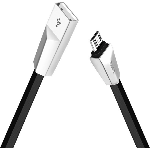 Cablu de date Hoco MicroUSB X4. 1.2m, Negru