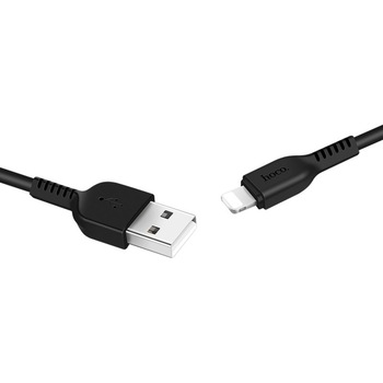 Cablu de date Hoco Lightning, silicon, X20 Flash, 2m, 2A, Negru Cablu de date Hoco Lightning, silicon, X20 Flash, 2m, 2A, Negru