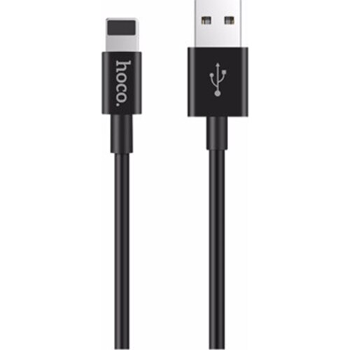 Cablu de date Hoco Lightning X23, 1m, Negru