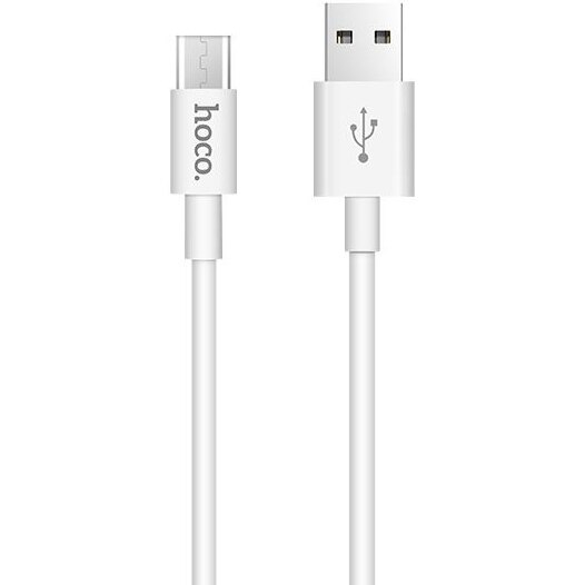 Cablu de date Hoco MicroUSB X23, 1m, Alb