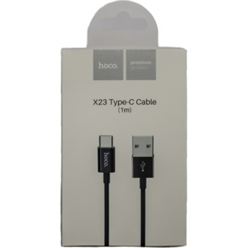 Cablu de date Hoco Type-C X23, 1m, Negru