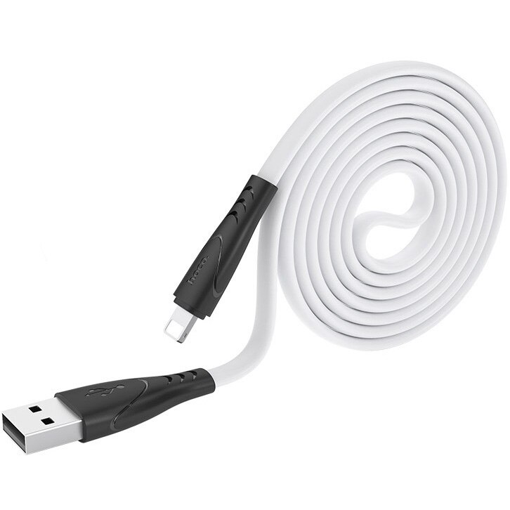 Cablu de date Hoco Lightning X42, 1m, Alb