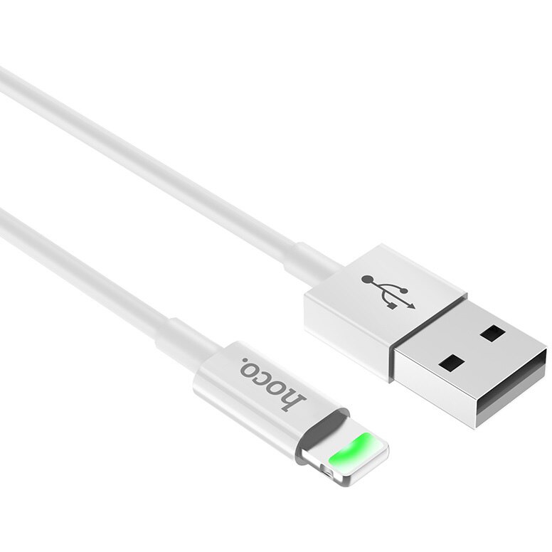 Cablu de date Hoco Lightning X43 Satellite, 1m, Alb