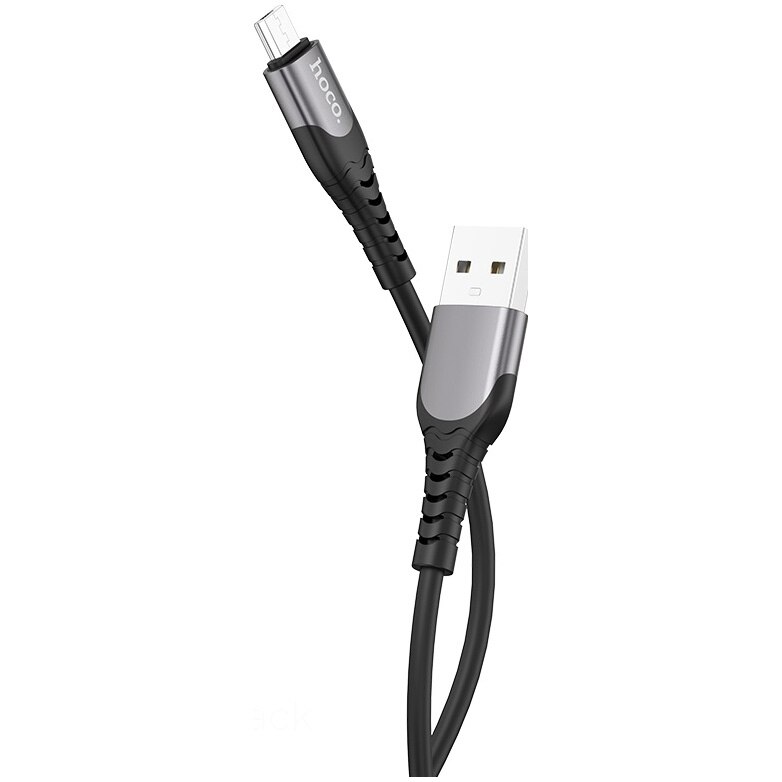 Cablu de date Hoco MicroUSB U80 Silicon, 1.2m, Negru