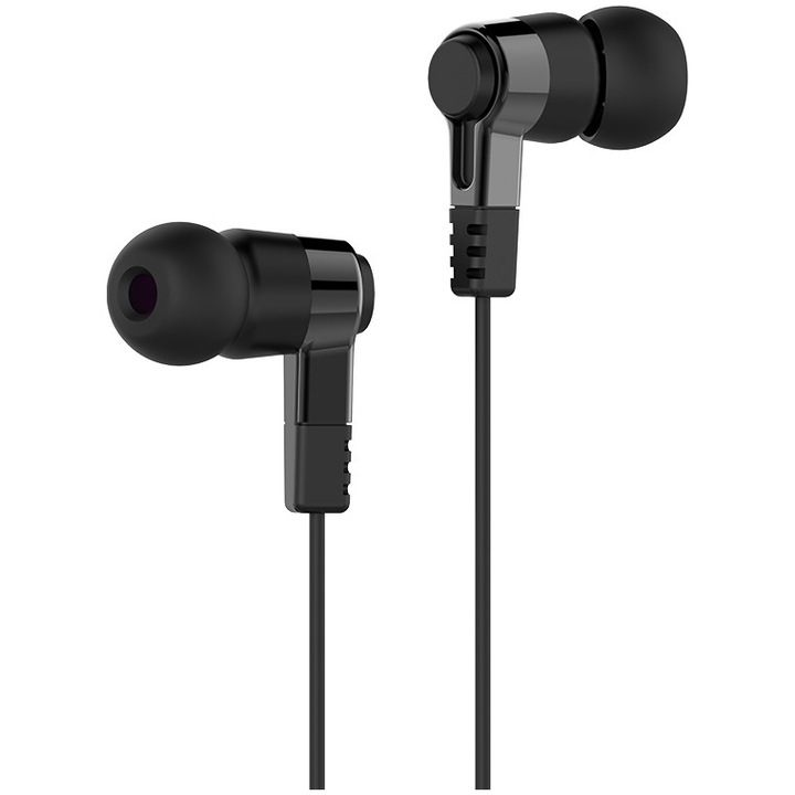 Аудио слушалки in-ear Hoco M52, stereo, jack 3.5mm, Микрофон, 1.2 м, Черен