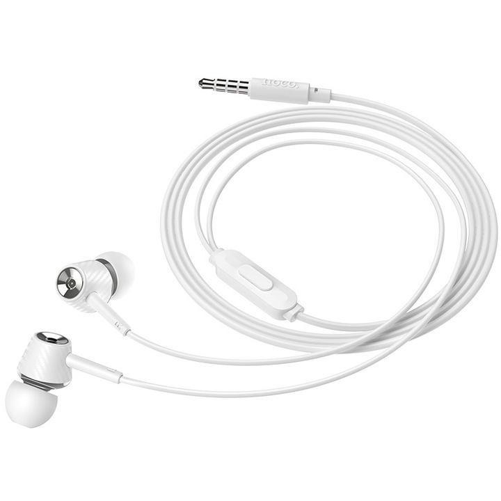 Аудио слушалки Hoco M70 Audio Input, Jack 3.5mm, Бял