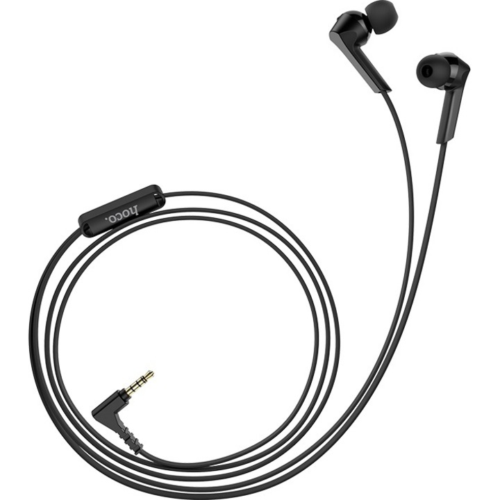 Hoco M72 Admire Fülhallgató, Mikrofon, Jack 3.5mm, 1.2m, Fekete