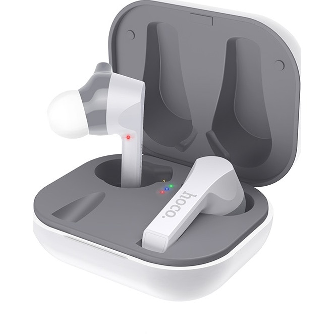 Casti bluetooth Hoco ES34 Pleasure True Wireless, Alb