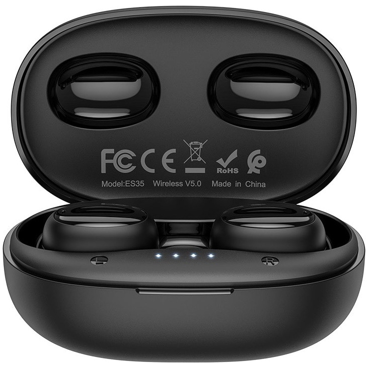 Casti bluetooth Hoco ES35 Breezy True Wireless, Negru