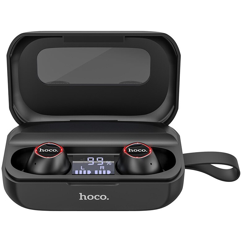 Casti bluetooth Hoco ES37 Treasure True Wireless, Negru