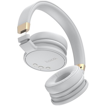 Casti bluetooth Hoco W26 Enjoyment Stereo, Gri Casti bluetooth Hoco W26 Enjoyment Stereo, Gri