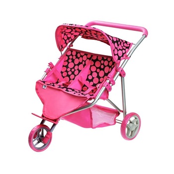 Carucior pentru doua papusi PlayTo Klaudia Roz Carucior pentru doua papusi PlayTo Klaudia Roz