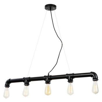 Ina5 suspensie de culoare neagra cu 5 becuri Ina5 suspensie de culoare neagra cu 5 becuri