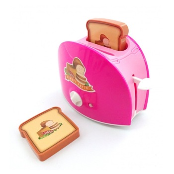 Jucarie de rol, prajitor de paine, Mini Dream Kitchen, cu lumini si sunete, Roz Jucarie de rol, prajitor de paine, Mini Dream Kitchen, cu lumini si sunete, Roz
