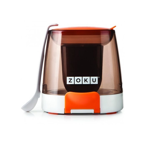 Statie de glazurare a inghetatei cu ciocolata lichida, Zoku, Maro