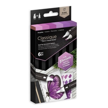 Set 6 Markere Spectrum Classique - Purples Set 6 Markere Spectrum Classique - Purples
