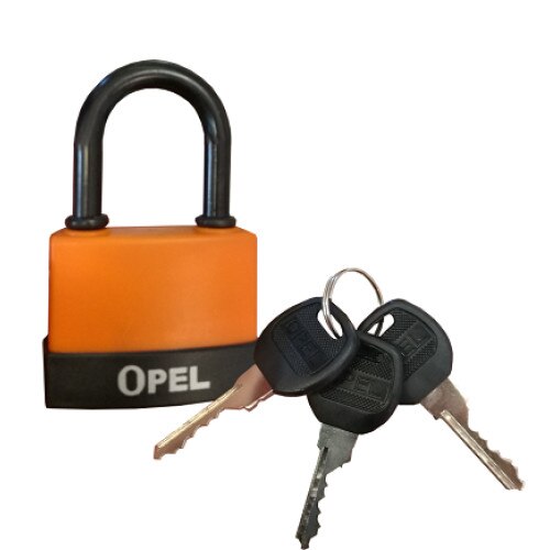 Lacat automat 3 chei protectie cauciuc 70mm