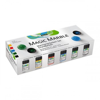 Set 6 culori clasice cu efect de marmorare , Kreul , Magic Marble Set 6 culori clasice cu efect de marmorare , Kreul , Magic Marble