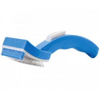 Perie Pet Zoom pentru indepartarea parului de pe animalele de companie cu trimmer si functie de autocuratare Perie Pet Zoom pentru indepartarea parului de pe animalele de companie cu trimmer si functie de autocuratare