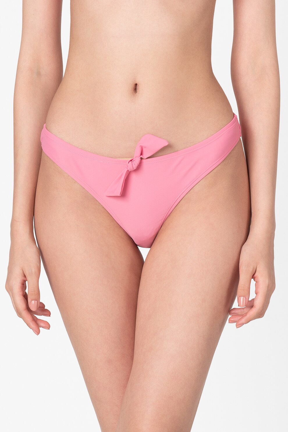 Vero Moda, Costum de baie cu doua piese si detalii funda Isla, Roz, S