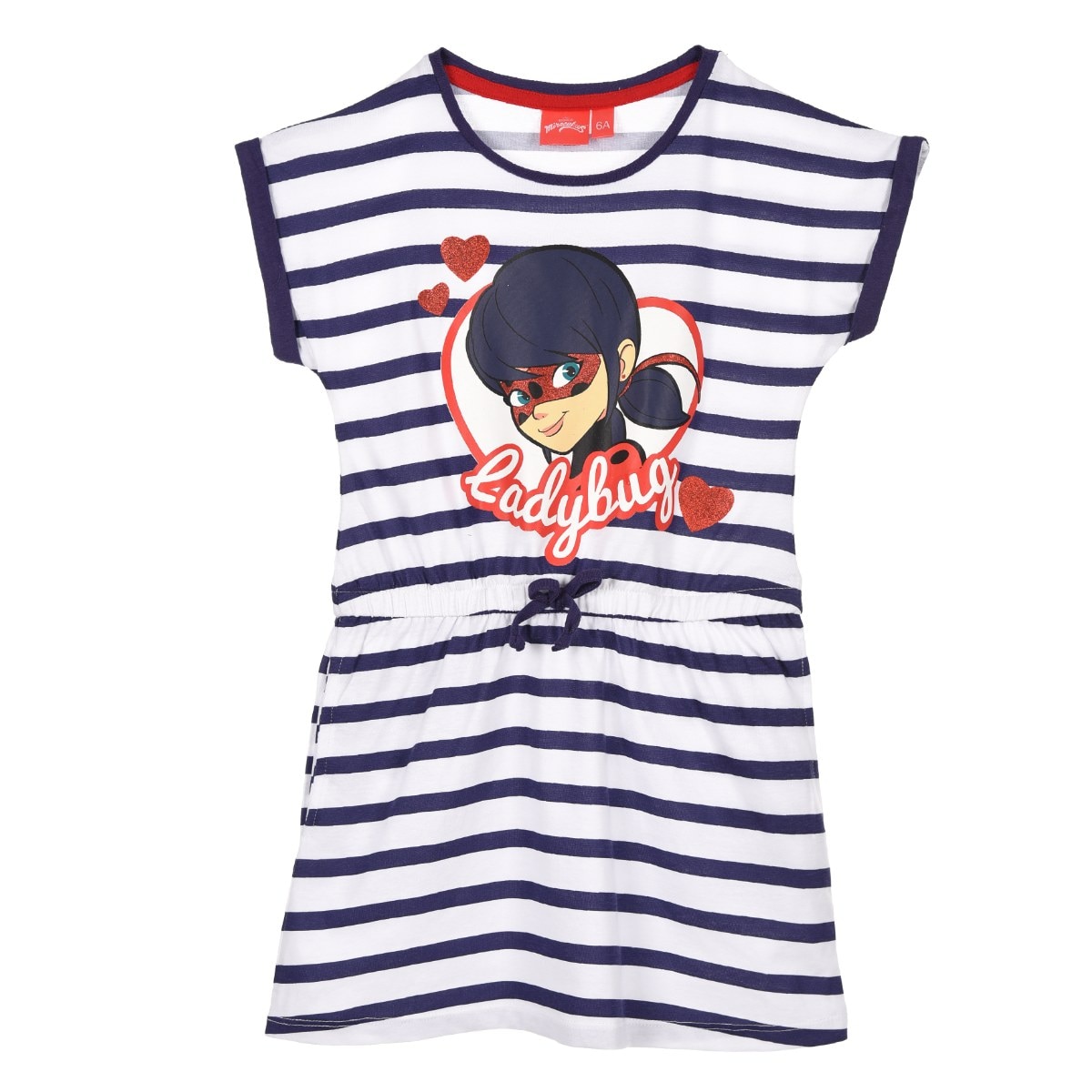 Rochita Miraculous Ladybug, alb/ albastru