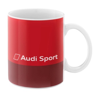 Cana portelan Audi Sport, 400 ml, Rosie Cana portelan Audi Sport, 400 ml, Rosie