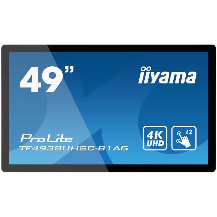 Сензорен монитор iiyama ProLite TF4938UHSC-B1AG, 49", 4K, LED, 24/7