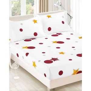 Husa De Pat 2 Fete De Perne Stele Galbene Bordo Emag Ro