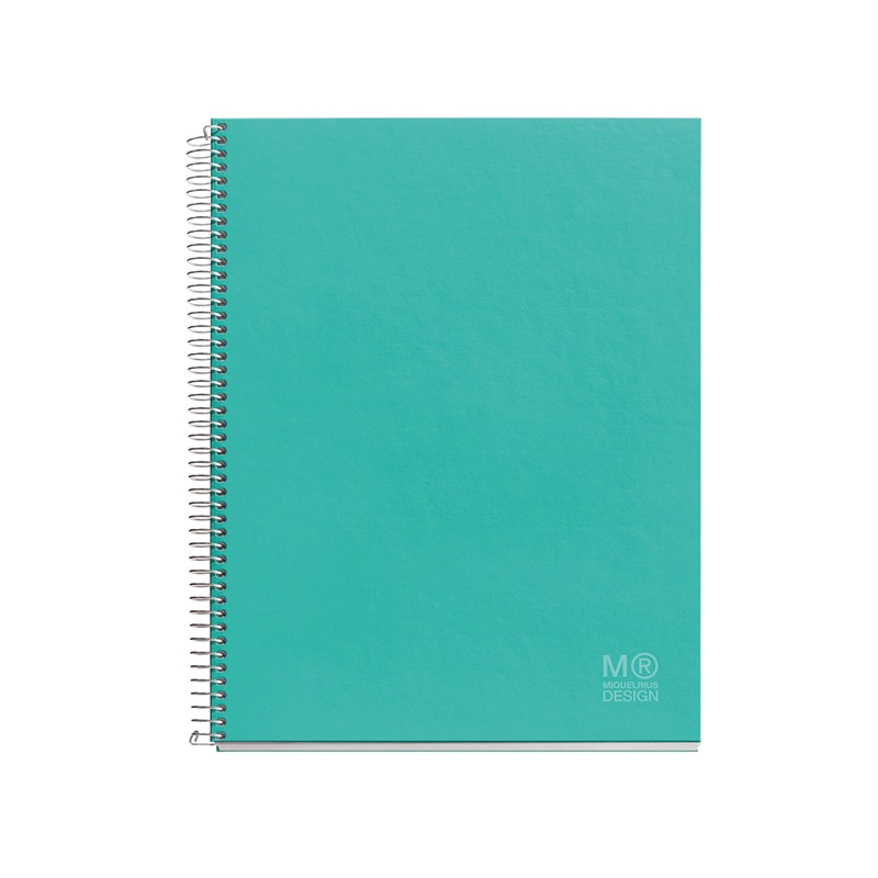 Caiet Miquelrius, Nordic Colours, A4, linii, Lagoon, 120 file, coperta carton