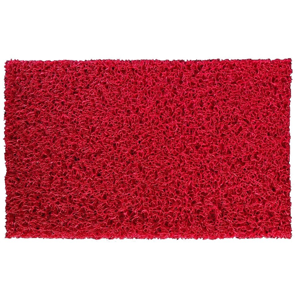 Covoras,ondulat,PVC,rosu,60x40 cm