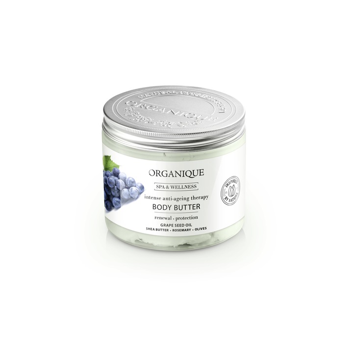 Unt de corp terapia antiimbatranire cu struguri si shea Organique 200 ml