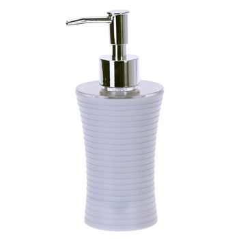 Recipient sapun lichid, culoare alba, Dim 18x7cm polistiren G 86g Recipient sapun lichid, culoare alba, Dim 18x7cm polistiren G 86g