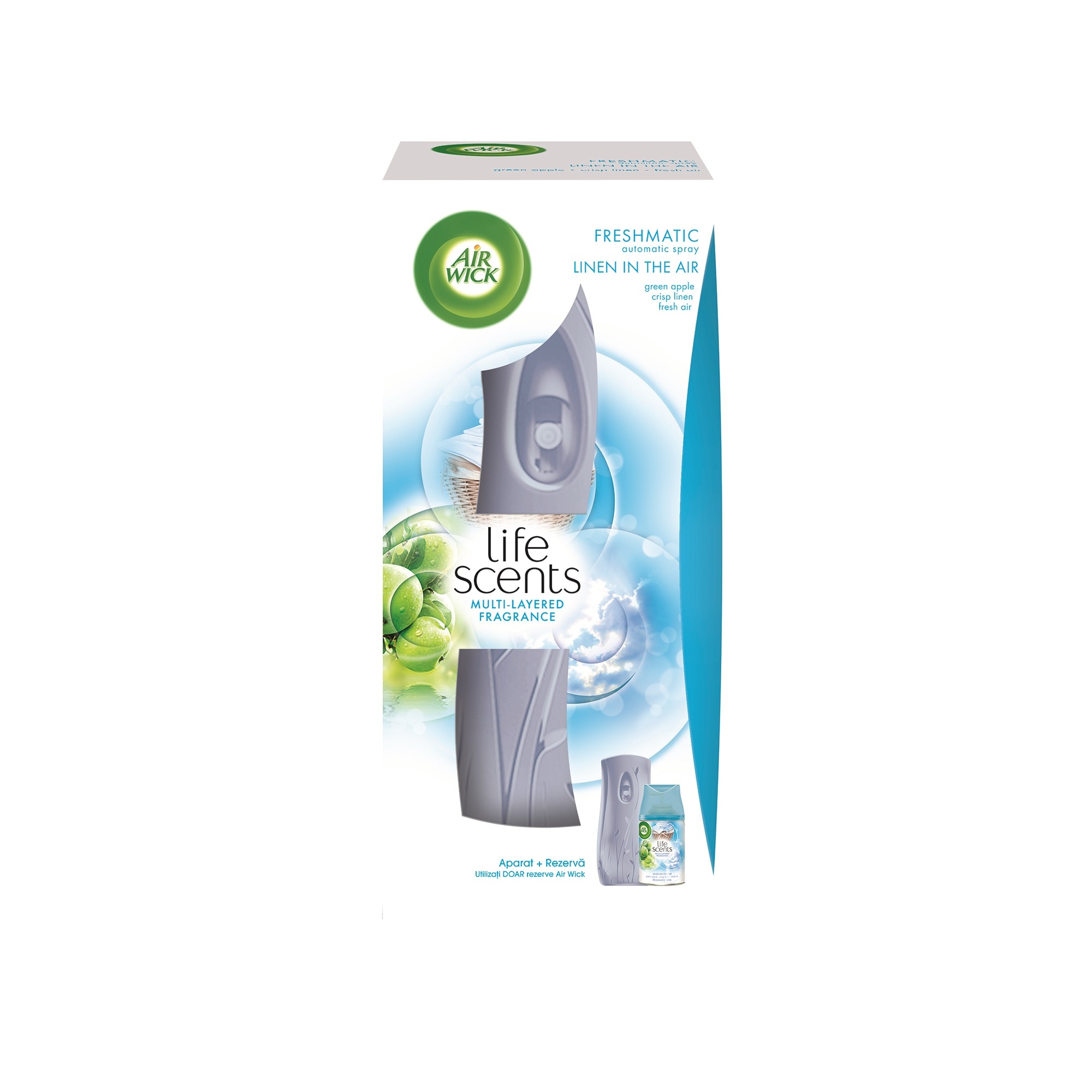 Odorizant Air Wick Freshmatic Complete Mono Linen In The Air, 250 ml