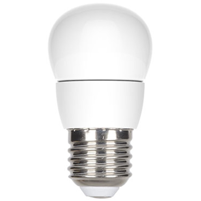 Bec LED Tungsram sferic, E27, 4.5W, A+, lumina calda