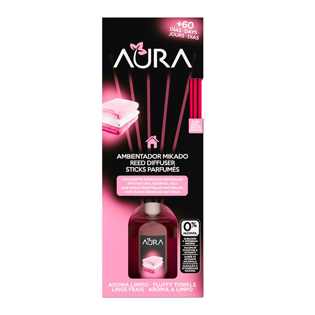 Odorizant camera 0% alcool Aura, Aroma Limpio 50 ml,+ 60 zile