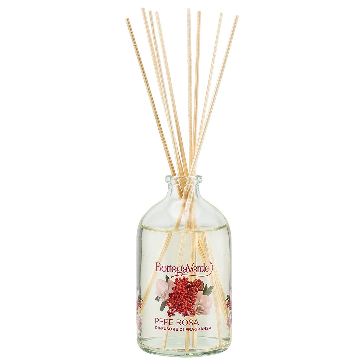 Difuzor de parfum cu aroma piper roz - Pepe Rosa, 100 ML, Bottega Verde