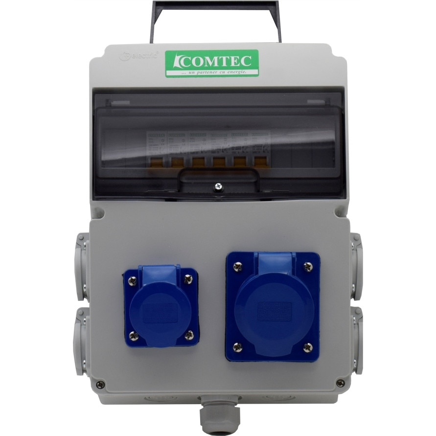 Tablou Santier 10L IP66 Echipat (M1x16+M1x32)IND+M4x16, Comtec