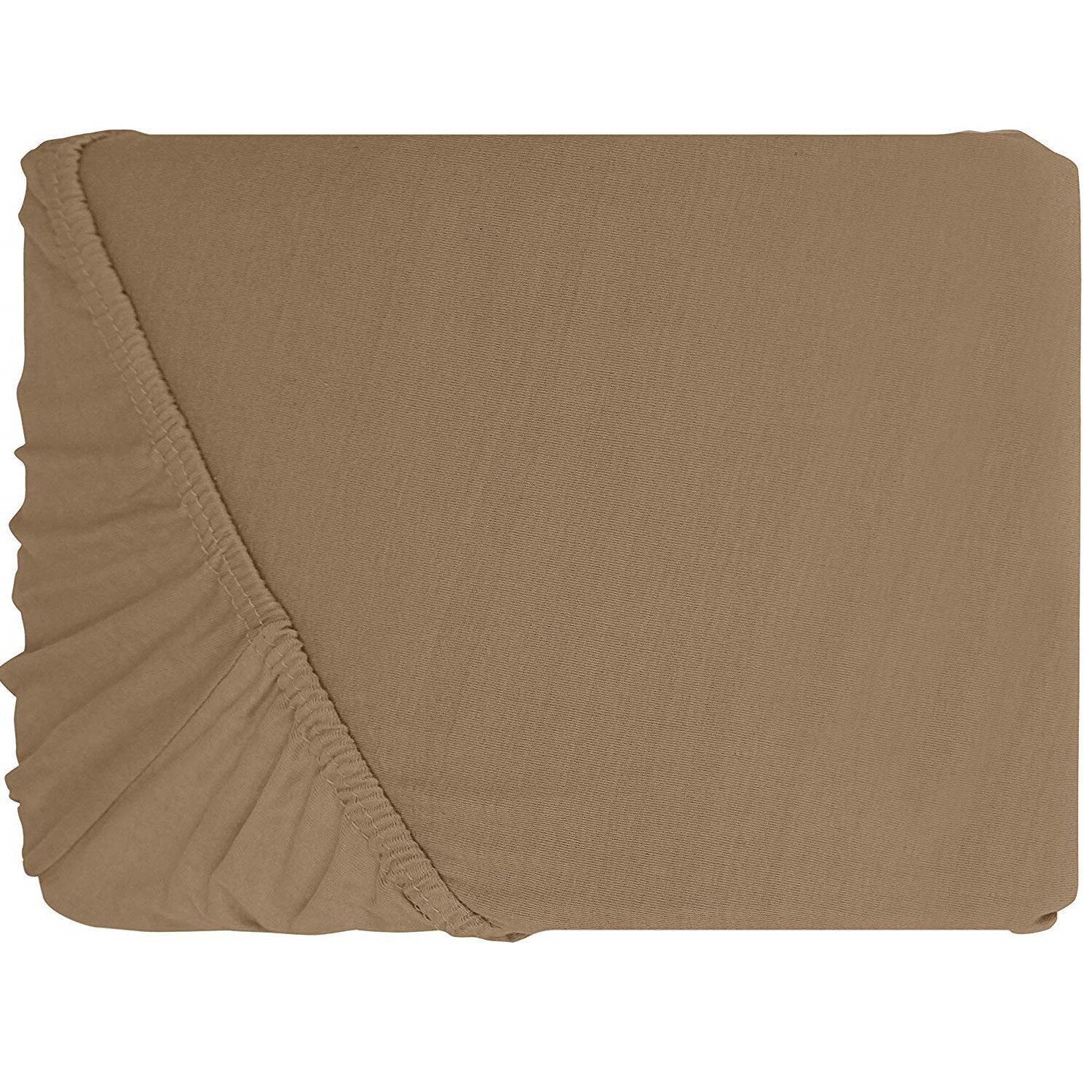 Cearceaf de pat cu elastic Mally Home Yuny , 160 x 200 + 25 cm, Bumbac, Bej