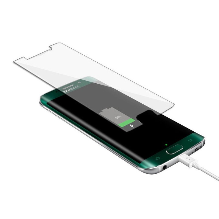 Стъклен протектор за Samsung Galaxy S6 Edge G925 изрязана версия без извитите части скрийн протектор