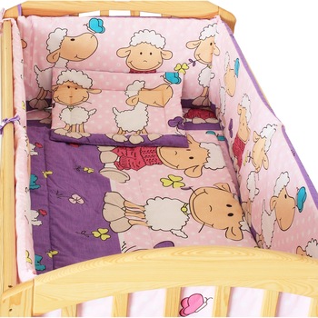 Lenjerie 5 piese oite mov, 120 x 60 cm Lenjerie 5 piese oite mov, 120 x 60 cm