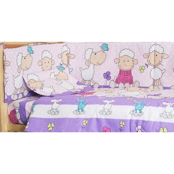 Lenjerie 3 piese oite mov, 120 x 60 cm Lenjerie 3 piese oite mov, 120 x 60 cm