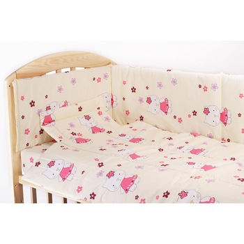 Lenjerie 5 piese kitty crem, 120 x 60 cm Lenjerie 5 piese kitty crem, 120 x 60 cm