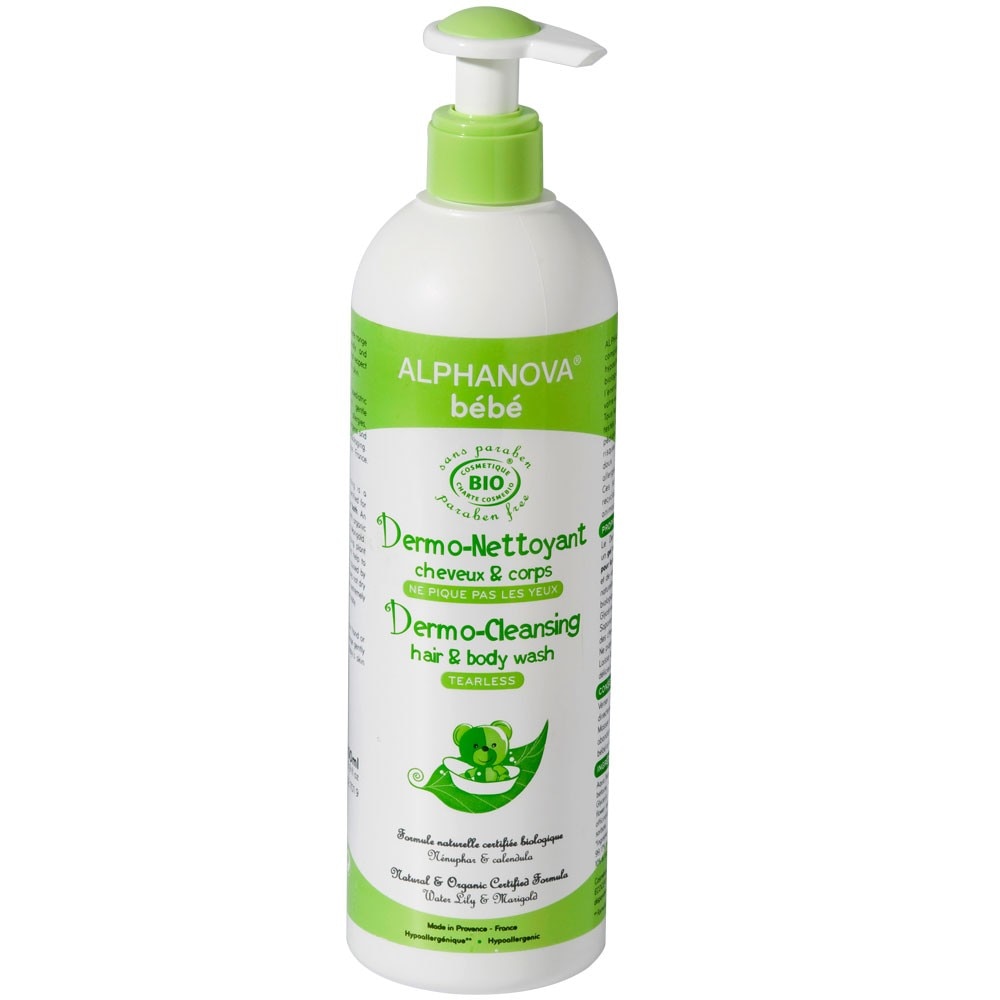 Gel de dus organic pentru par si corp , ALPHANOVA, 500 ml