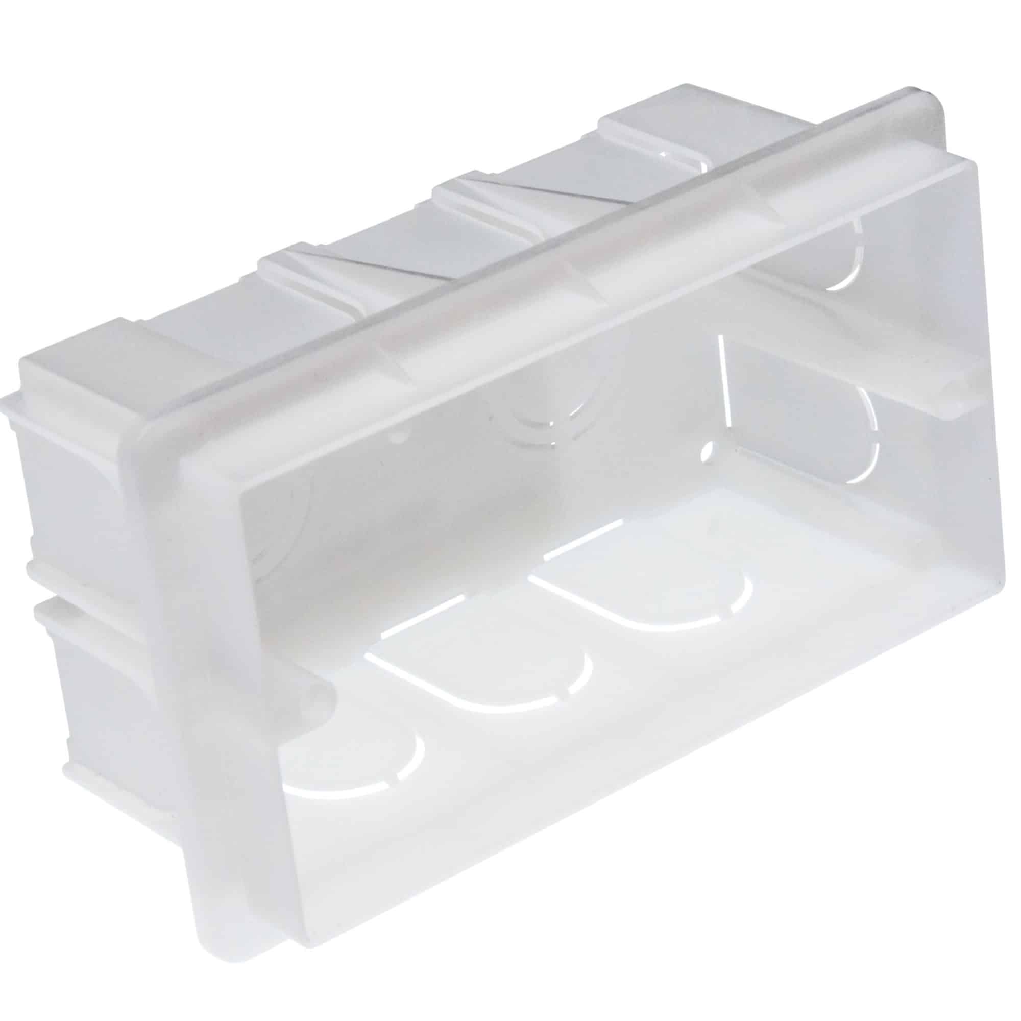 Doza aparat Mono Electric SERIA M, incastrata tencuiala, 4 module, alb