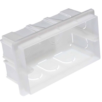 Doza aparat Mono Electric SERIA M, incastrata tencuiala, 4 module, alb Doza aparat Mono Electric SERIA M, incastrata tencuiala, 4 module, alb
