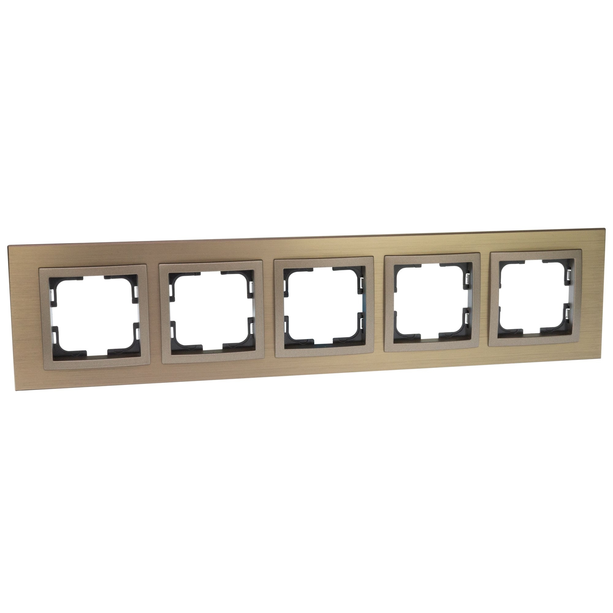 Rama Mono Electric STYLE ALUMINIU, 5 module, bronz