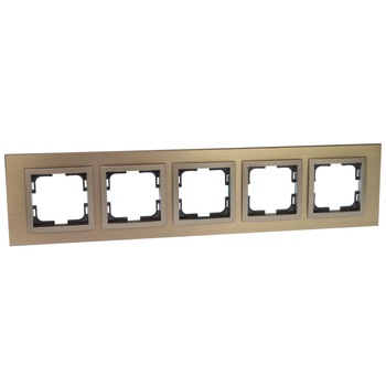 Rama Mono Electric STYLE ALUMINIU, 5 module, bronz Rama Mono Electric STYLE ALUMINIU, 5 module, bronz